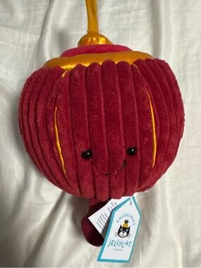 Jellycat Plush Red & Gold Lantern Soft Toy seasonal
